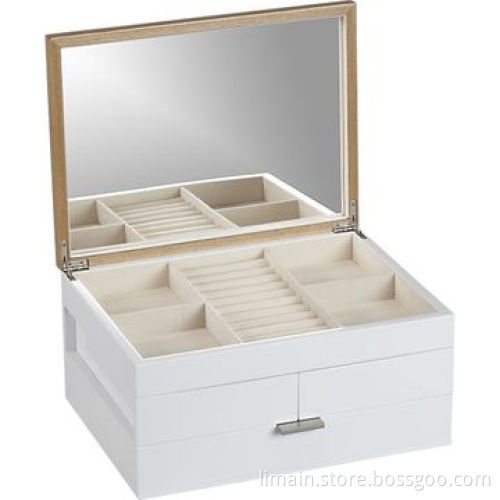 Wooden Jewelry Box with 14.5-inch Width